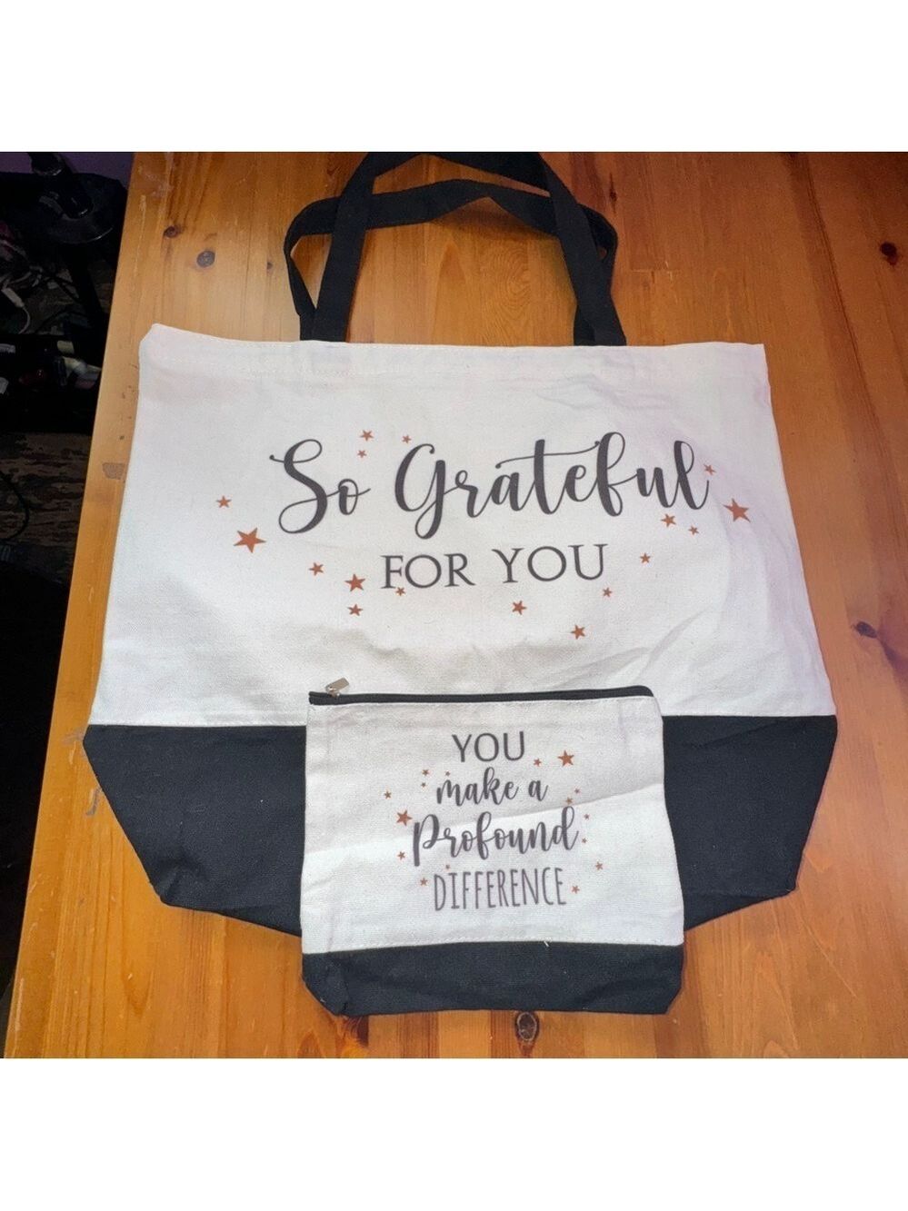 Tote bag with matching pouch